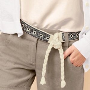 Mercado Global women’s tasseled patterned belt